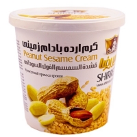 کرم ارده بادام زمینی شیررضا 400 گرم 