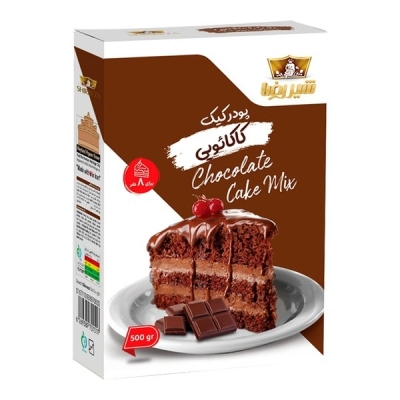 پودر کیک کاکائویی شیررضا 500 گرم