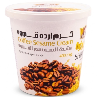 کرم ارده قهوه شیررضا 400 گرم