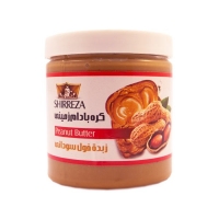 کره بادام زمینی ساده شیررضا مقدار 300 گرم